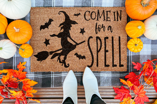 Halloween Coir Door Mat - Come In For A Spell