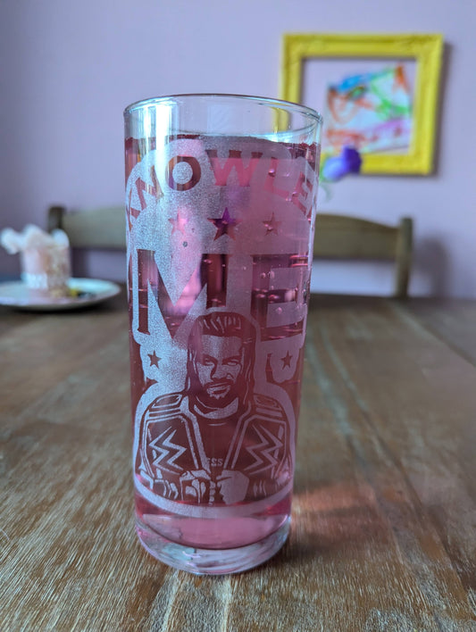 WWE Wrestling drinking glass - The Tribal Chief and Head of the Table Roman Reigns