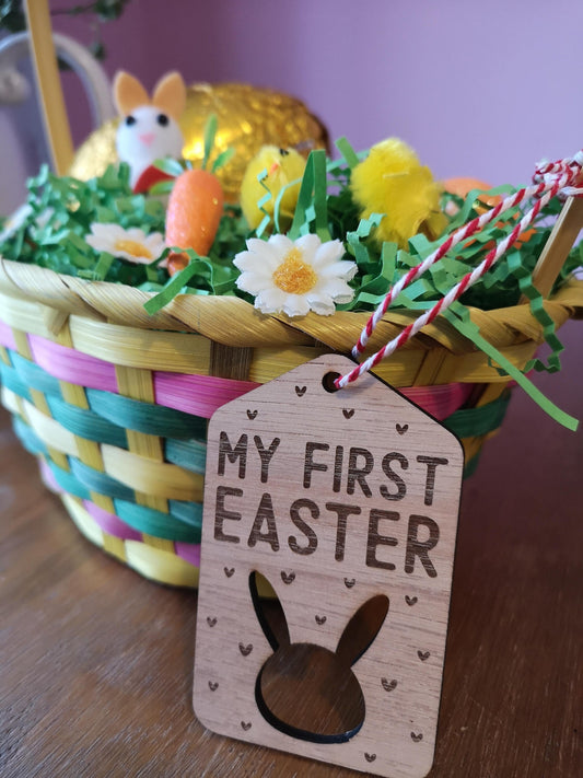 Personalised Easter Basket Sign // Childerns Easter Basket Sign // My First Easter