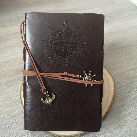 Personalised Handbound Leather Retro Journal - PU Leather