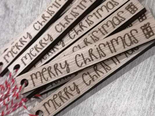 Christmas Gift Tags, Merry Christmas, Gift Tags, Wooden Tags, Christmas, Gift, Christmas Presents. 5 pack