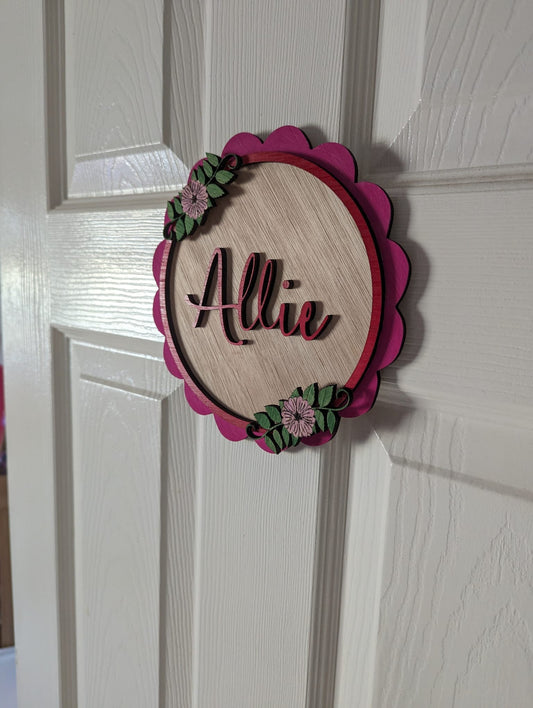 Personalised Bedroom Door Sign